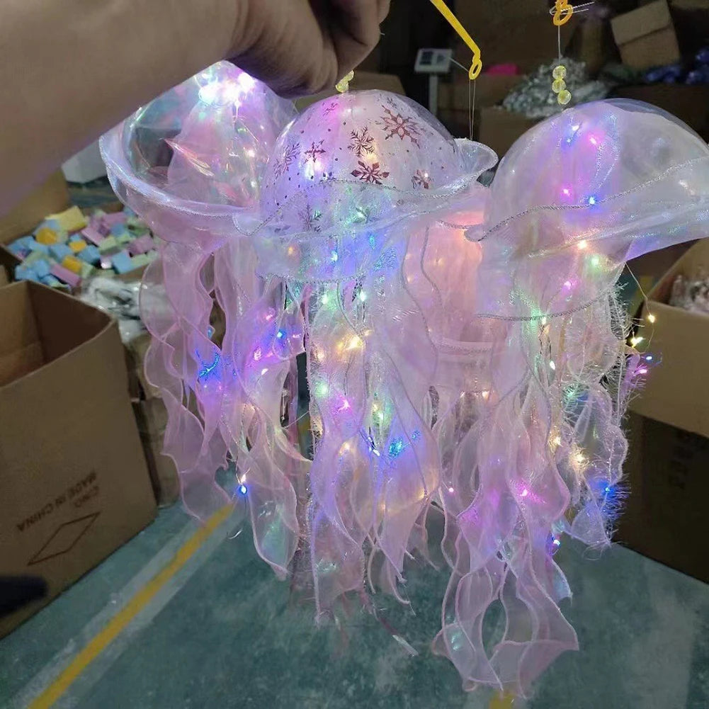 Jellyfish Lamp Portable Flower Lamp Jellyfish Wind Chimes