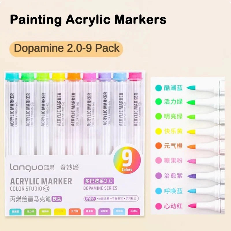 Acrylic Paint Art Marker Pen-Ceramic, Glass, Fabric