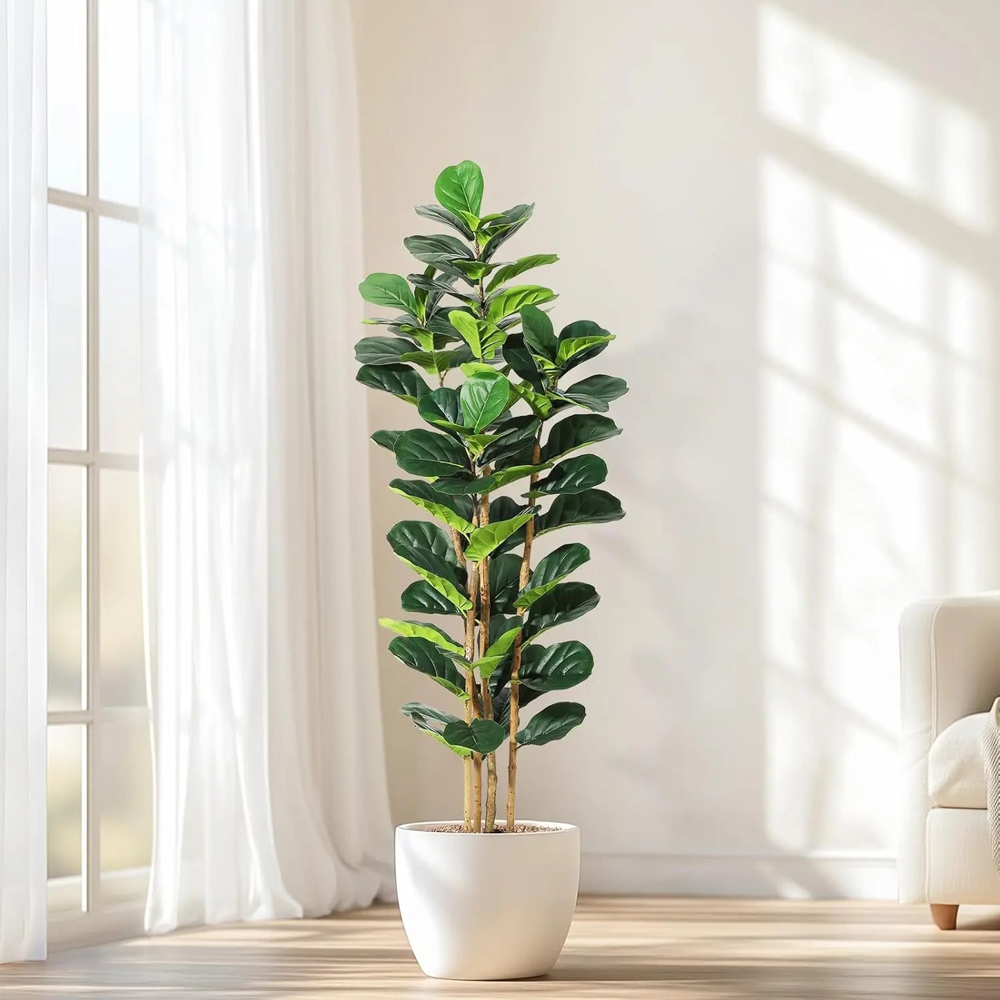Artificial Fiddle Leaf Fig Tree with Pot