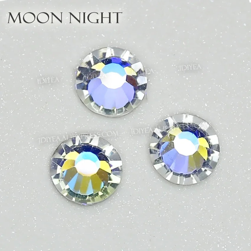 Moon Night hotfix rhinestones flatback crystal