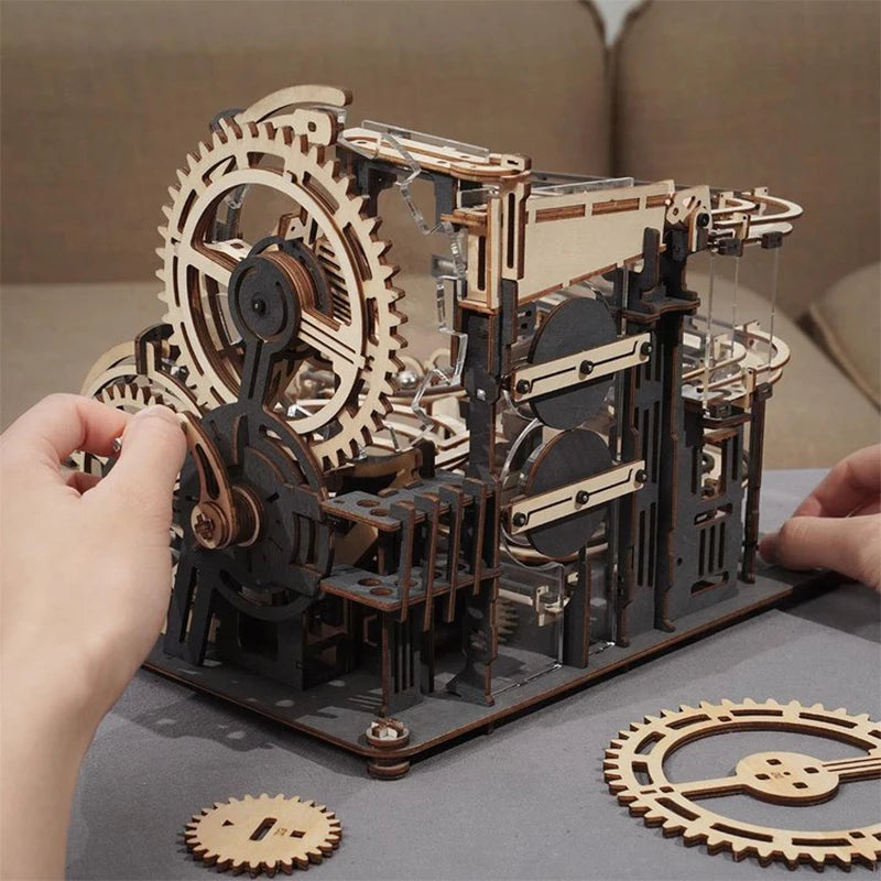 Marble Run Set 5 Kinds 3D Wooden Puzzle DIY