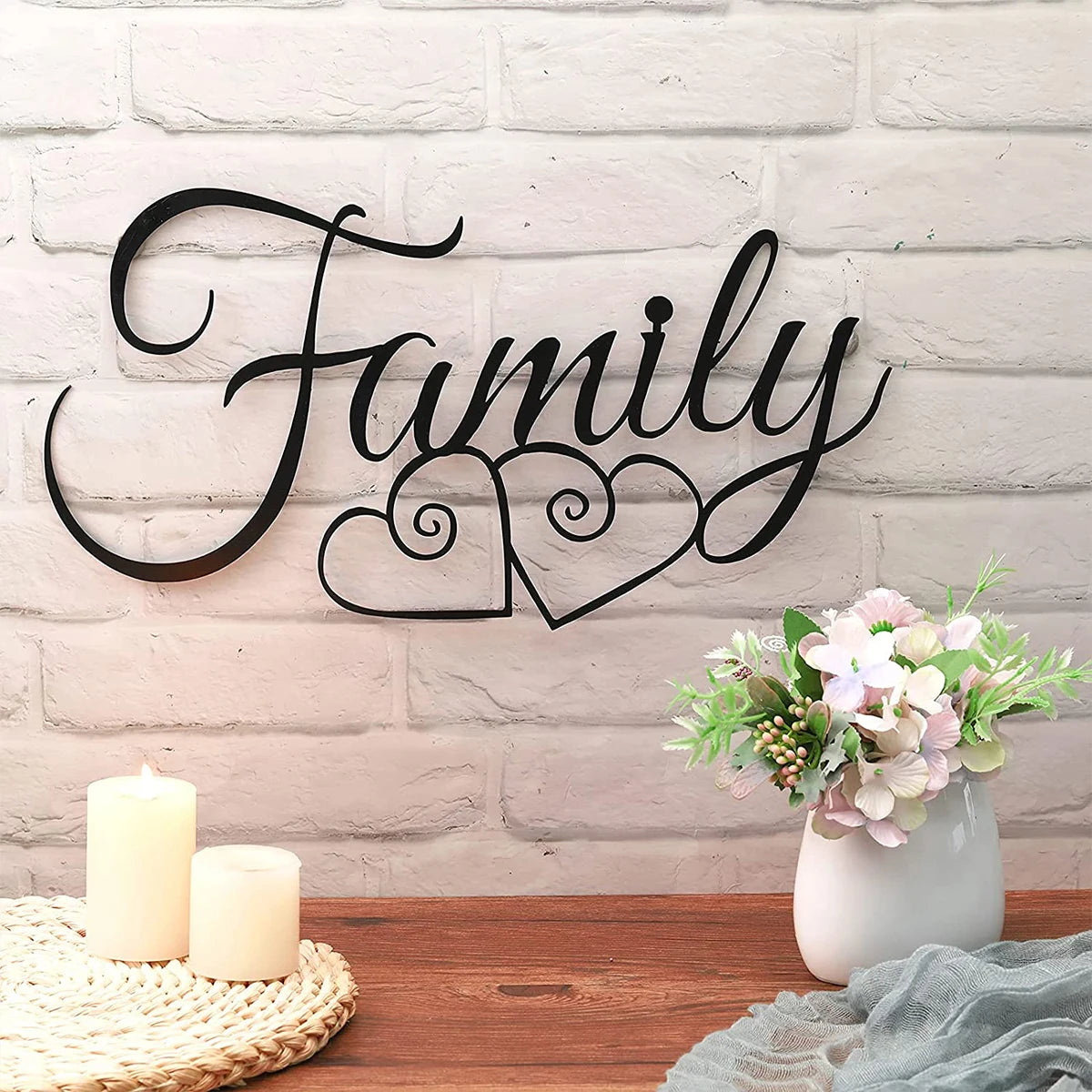 Metal Family Wall Sign, Art,  Decorative Wall Sign