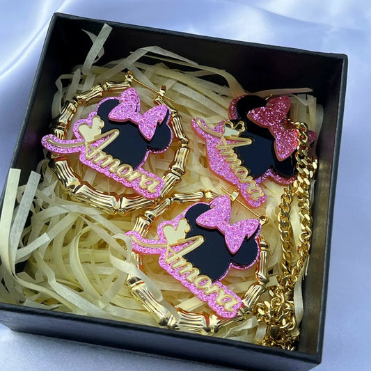 Custom Name Jewelry Set Acrylic Letters For Children