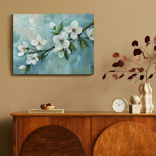 Framed Large Canvas Floral Modern Wall Art