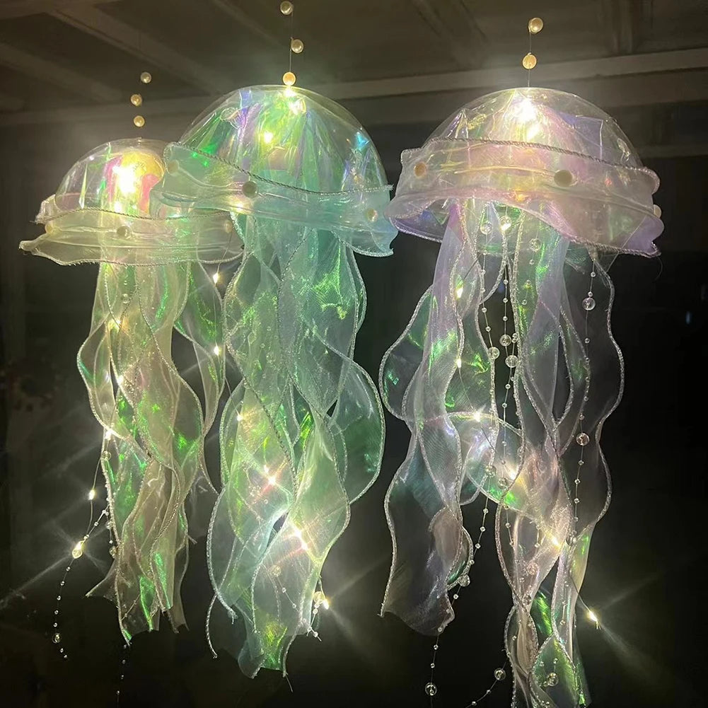 Jellyfish Lamp, Atmosphere Night Light, Hanging Ceiling Lantern