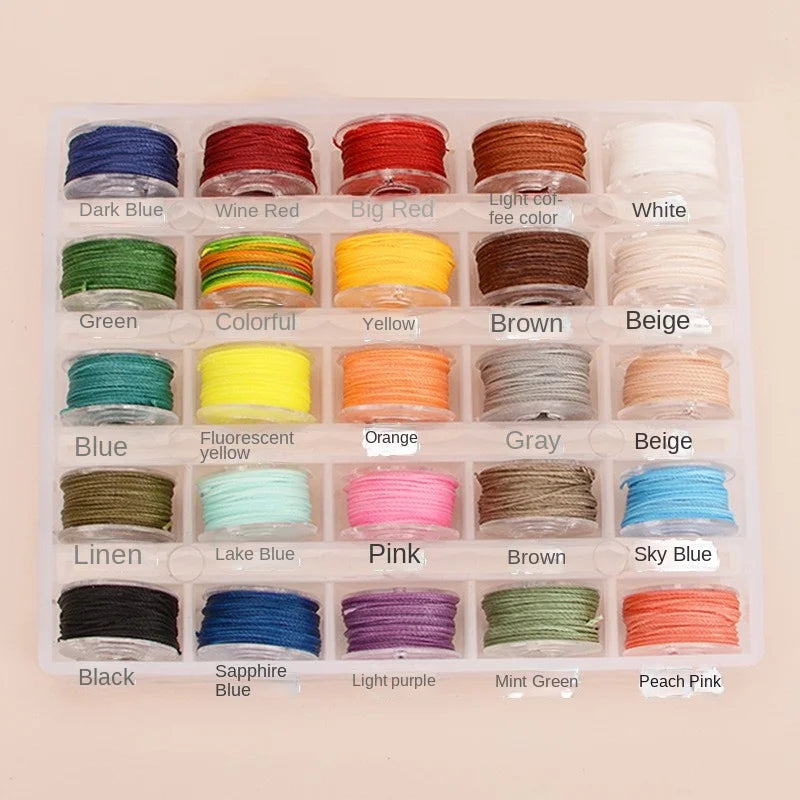 Mini Bobbin Embroidery Thread Kit, 25 Colors Set Kits