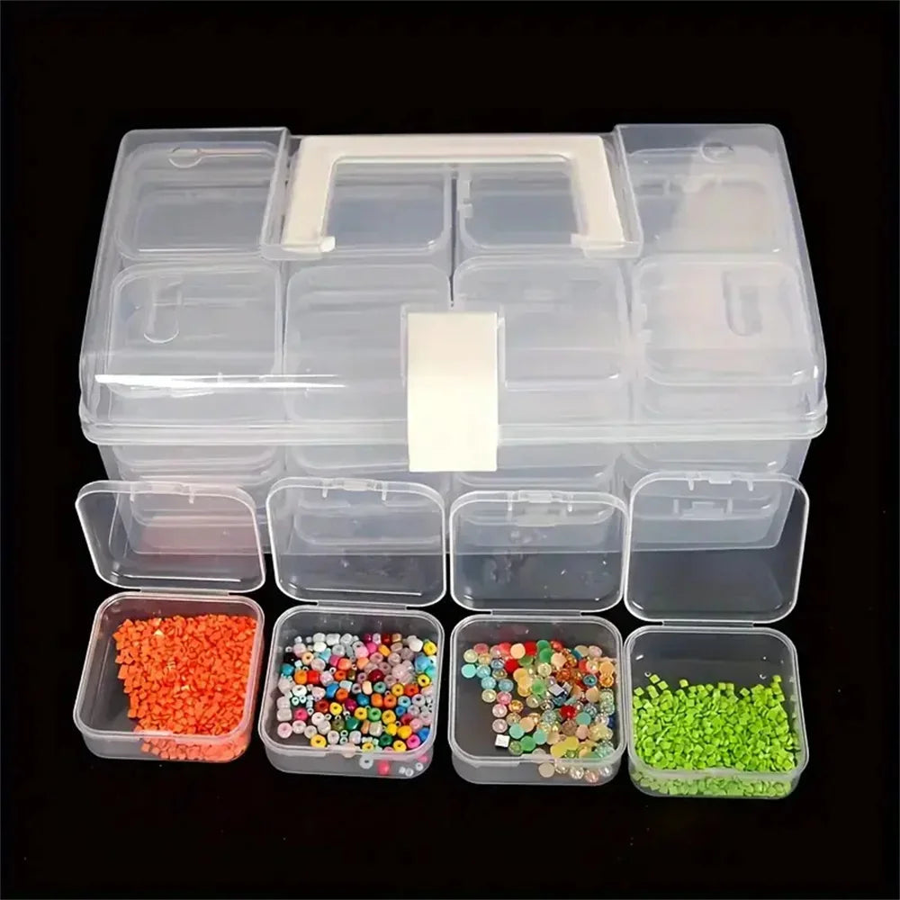 32 Grids Transparent Plastic Multifunctional Storage Box