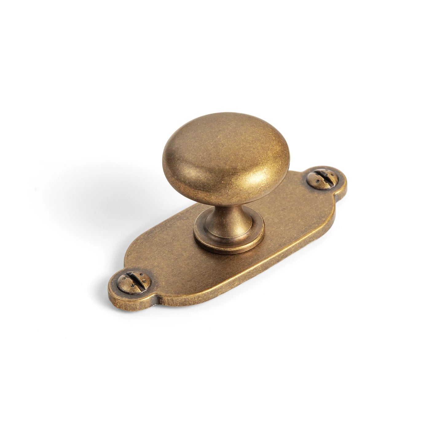 Brass Handle with Backboard Vintage Cover Up