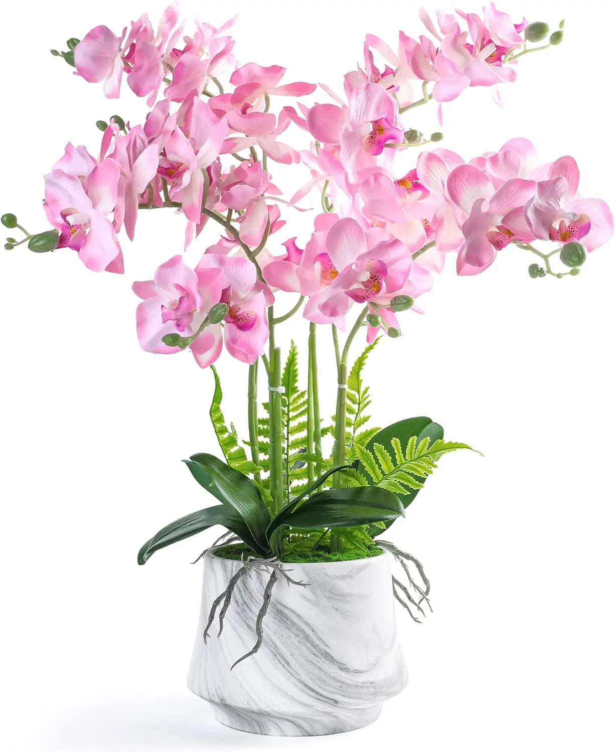 Artificial Orchid Plants and Flowers with Vase