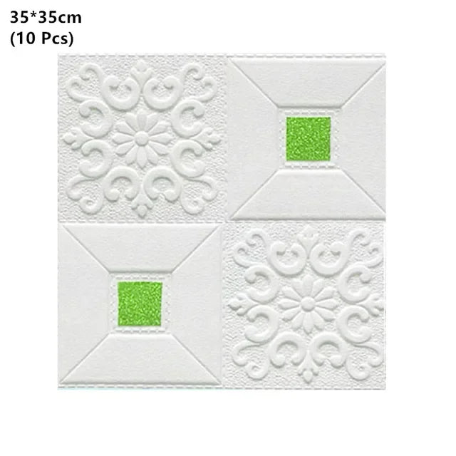 3D Brick Wall Stickers, Self-Adhesive Waterproof Stone