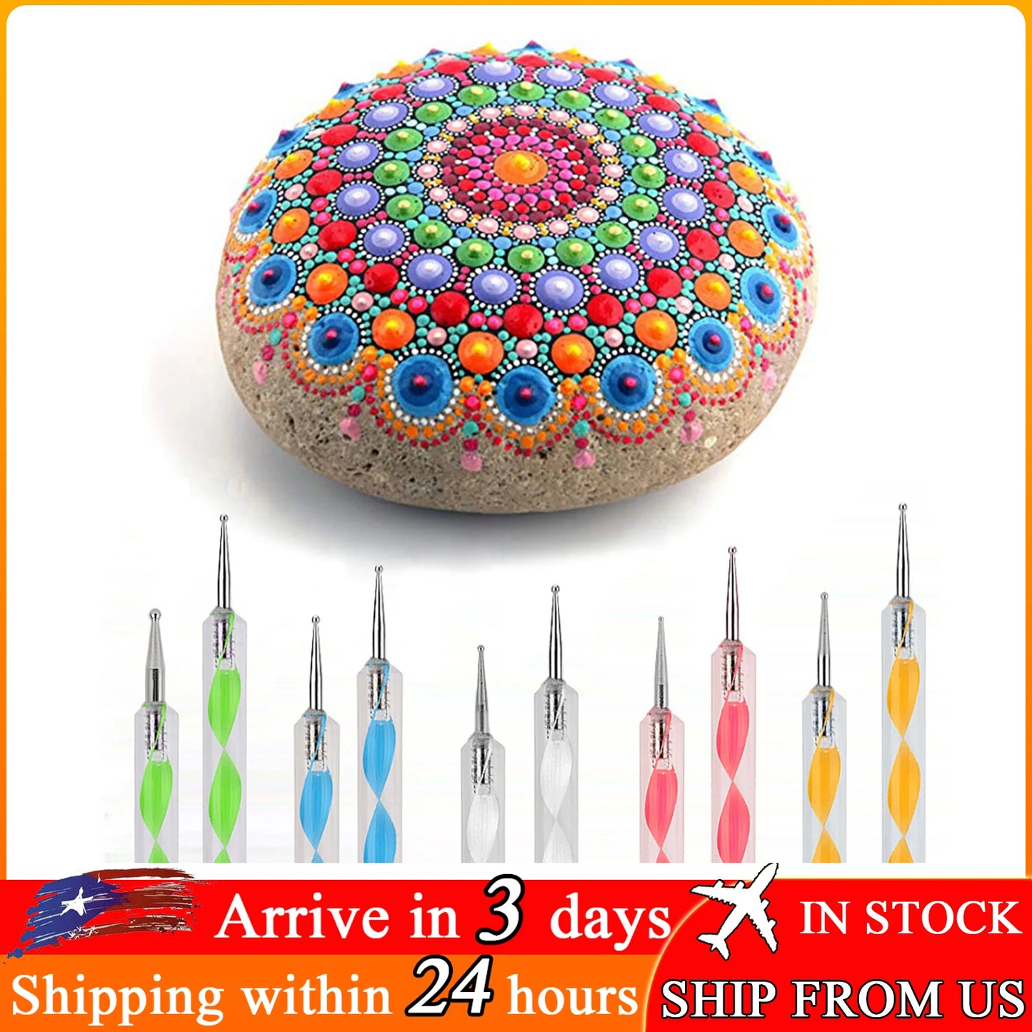 Mandala Painting Set, Dotting Tools, Dot Art Pen Paint, Stencil