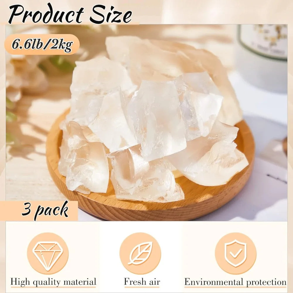 6.6 lb Clear Gel Candle Wax Jelly Gel Wax for DIY