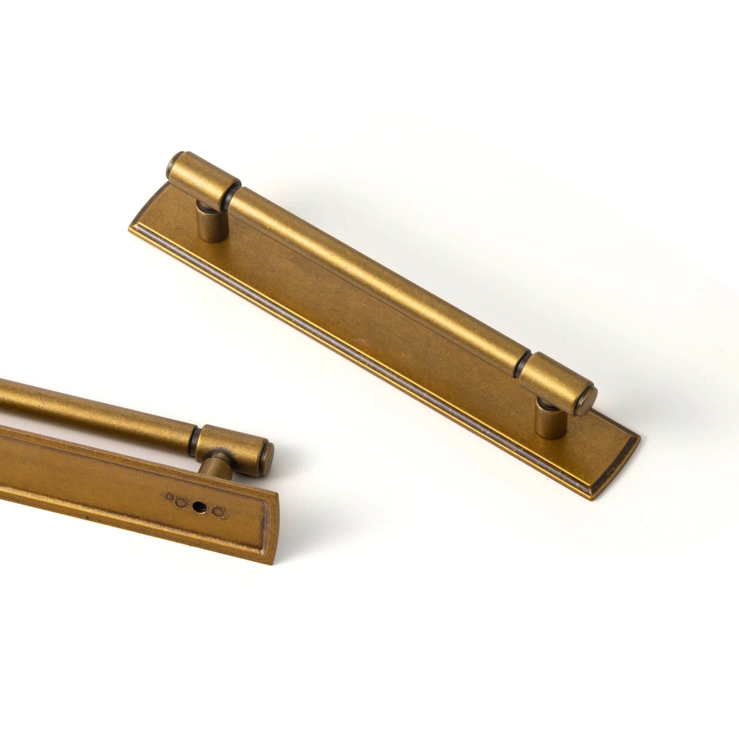 Brass Handle with Backboard Vintage Cover Up