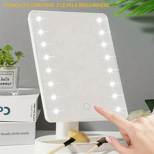 LED Makeup Mirror/Adjustable Brightness, 3-Speed Light