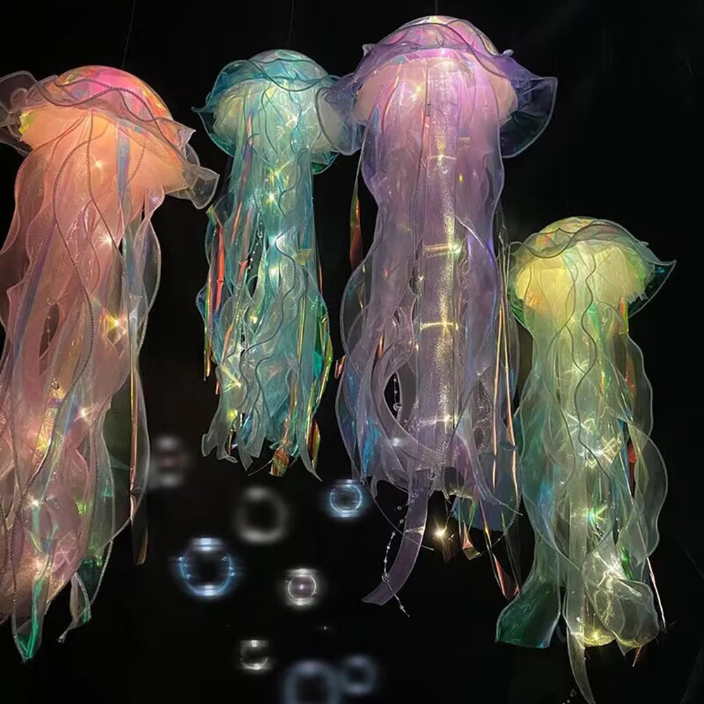 Jellyfish Lamp Portable Flower Lamp Jellyfish Wind Chimes