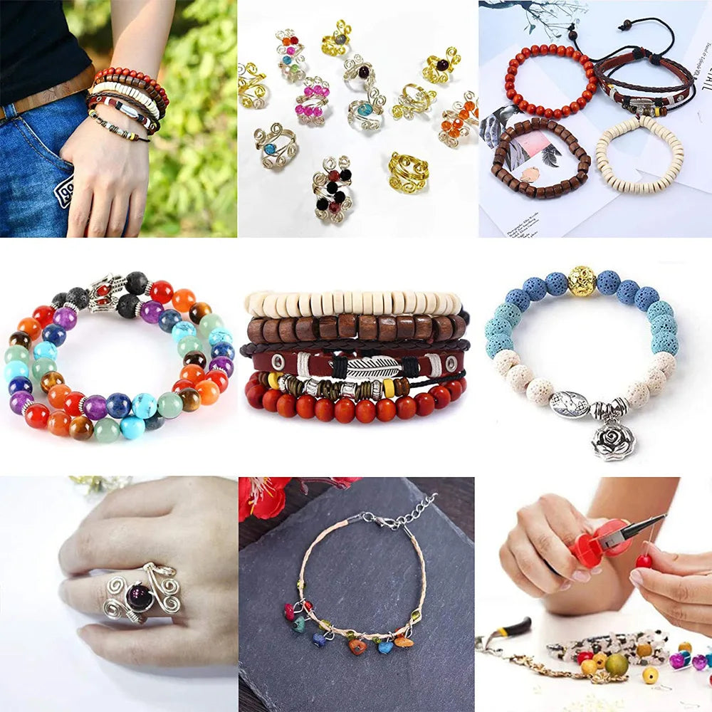 2456-Piece Deluxe DIY Bead Jewelry Making Complete Kit