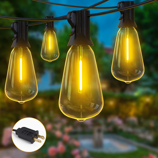 LED String Light 50FT 100FT Festoon Outdoor Light