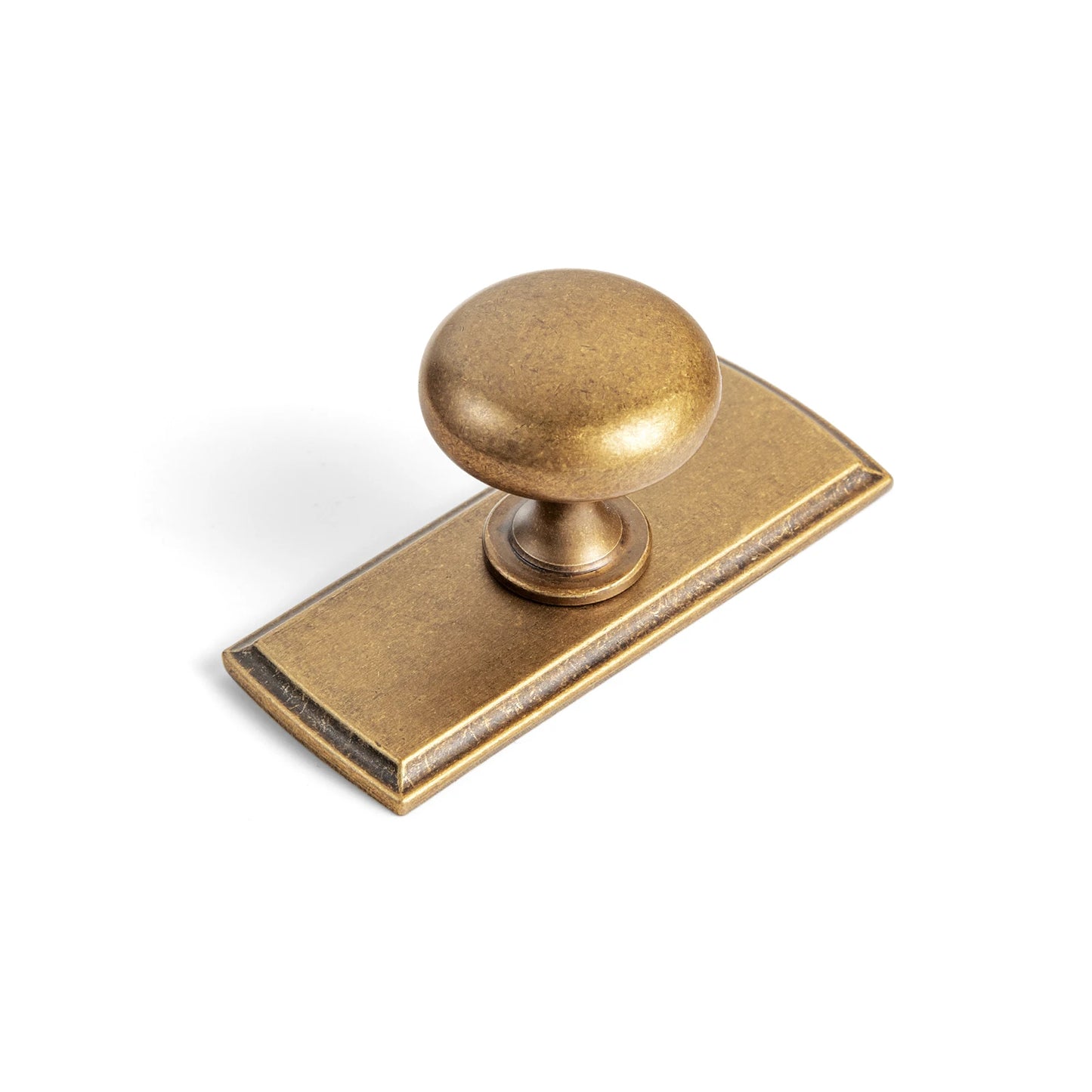 Brass Handle with Backboard Vintage Cover Up