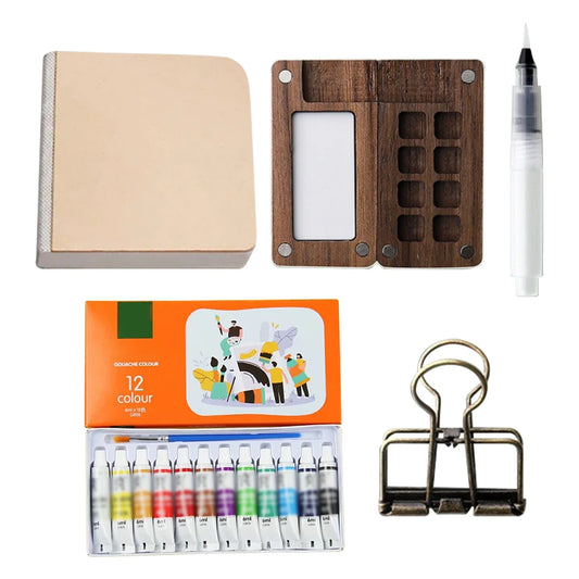 Travel Paint Palette Pocket Artist Watercolor Set