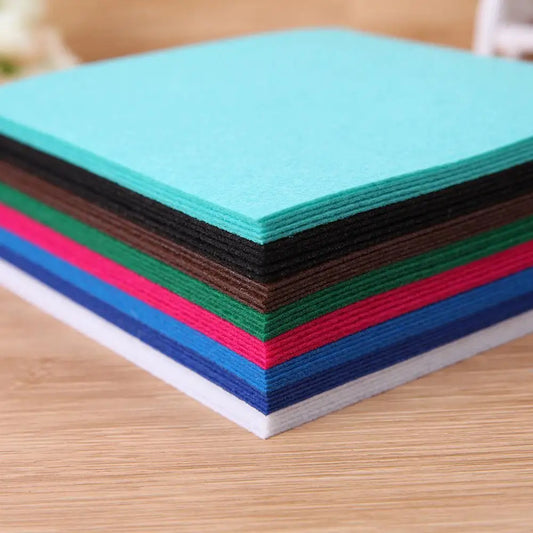 Felt Fabric Sewing Accessories 10x10cm Assorted Color