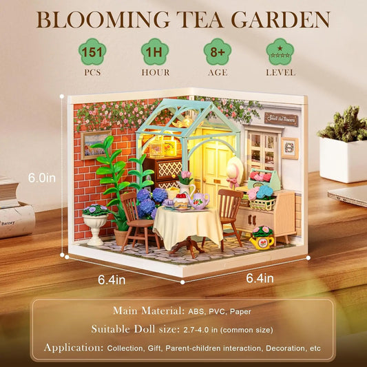 Miniature Dollhouse Kit  with LED