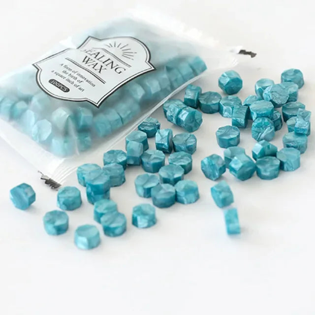 Retro, Octagon, Envelope Seal Wax Stamp Beads