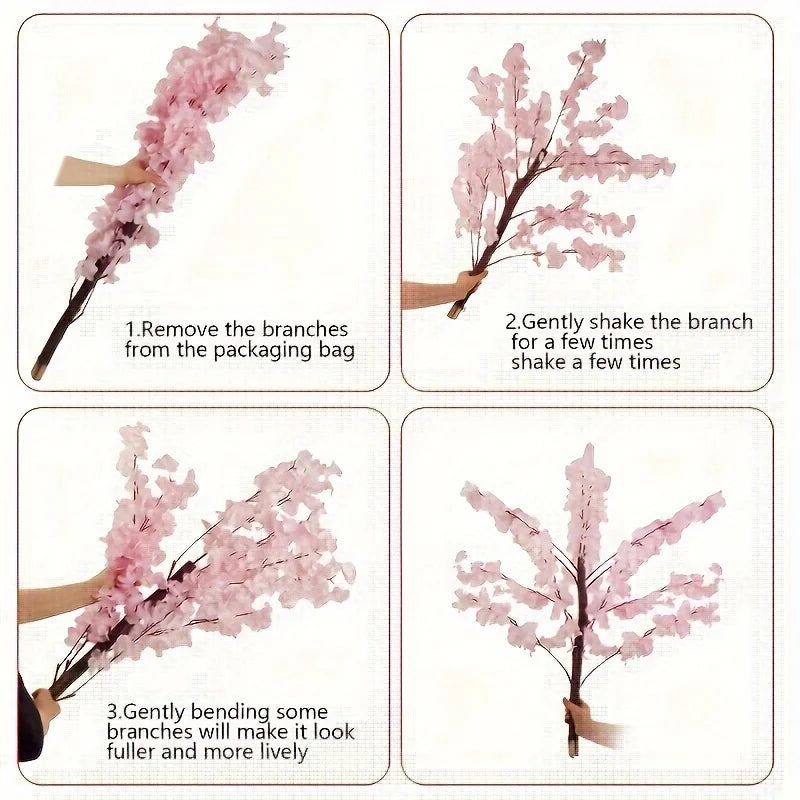 Handmade Artificial Cherry Trees, Natural Look