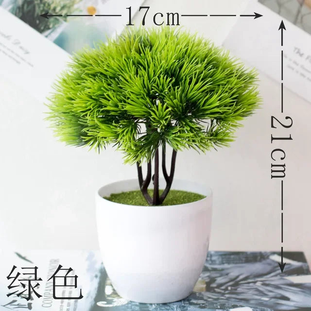 Artificial Pine Tree, Persian Grass, Eucalyptus, Bonsai