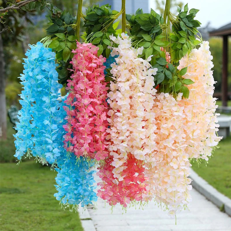 Artificial Wisteria Hanging Garland,  String Flower, Wedding Party