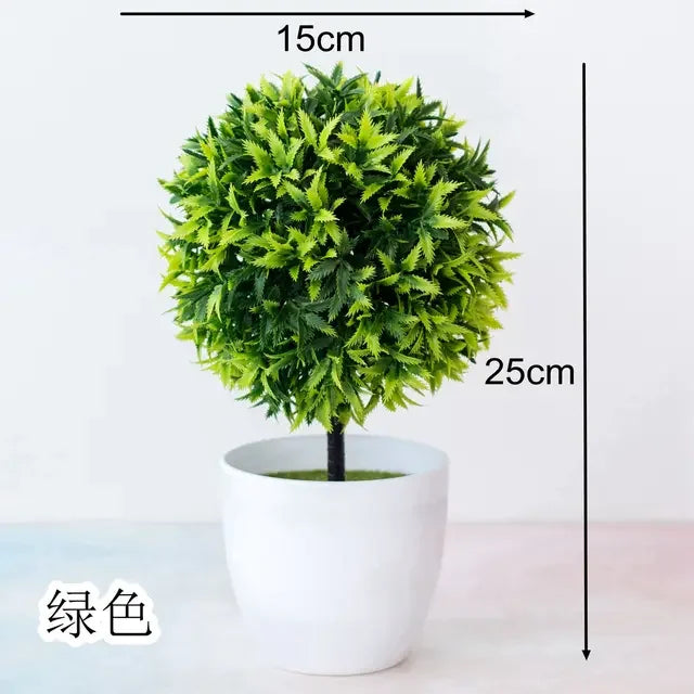 Artificial Pine Tree, Persian Grass, Eucalyptus, Bonsai