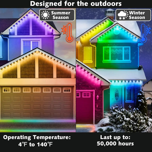 100FT Outdoor RGB Lights, Waterproof, LED LIGHTS