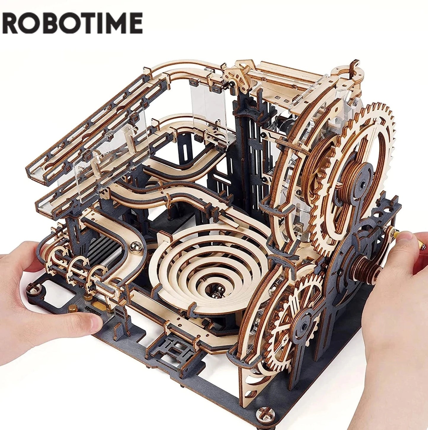 Marble Run Set 5 Kinds 3D Wooden Puzzle DIY
