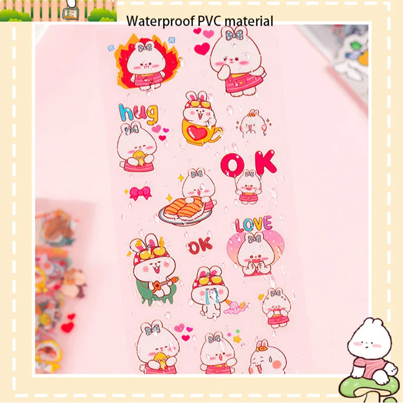 10pcs/Pack Cartoon Patterns Decorative Stickers