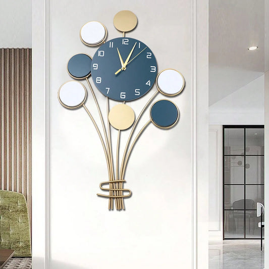 Large Hot Air Balloon Style Wall Clock, Battery Operated Silent