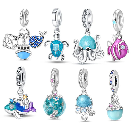 Ocean Series 925 Sterling Silver for Pandora Bracelet