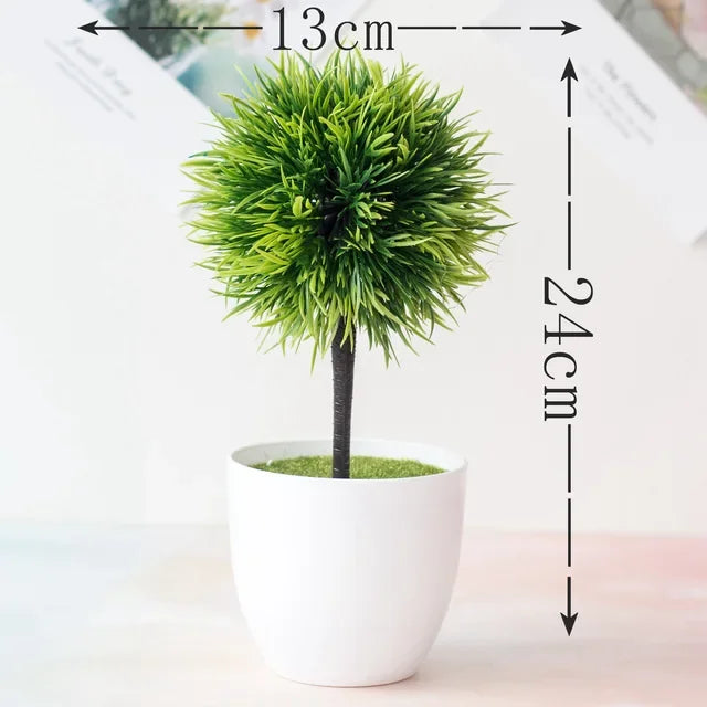 Artificial Pine Tree, Persian Grass, Eucalyptus, Bonsai