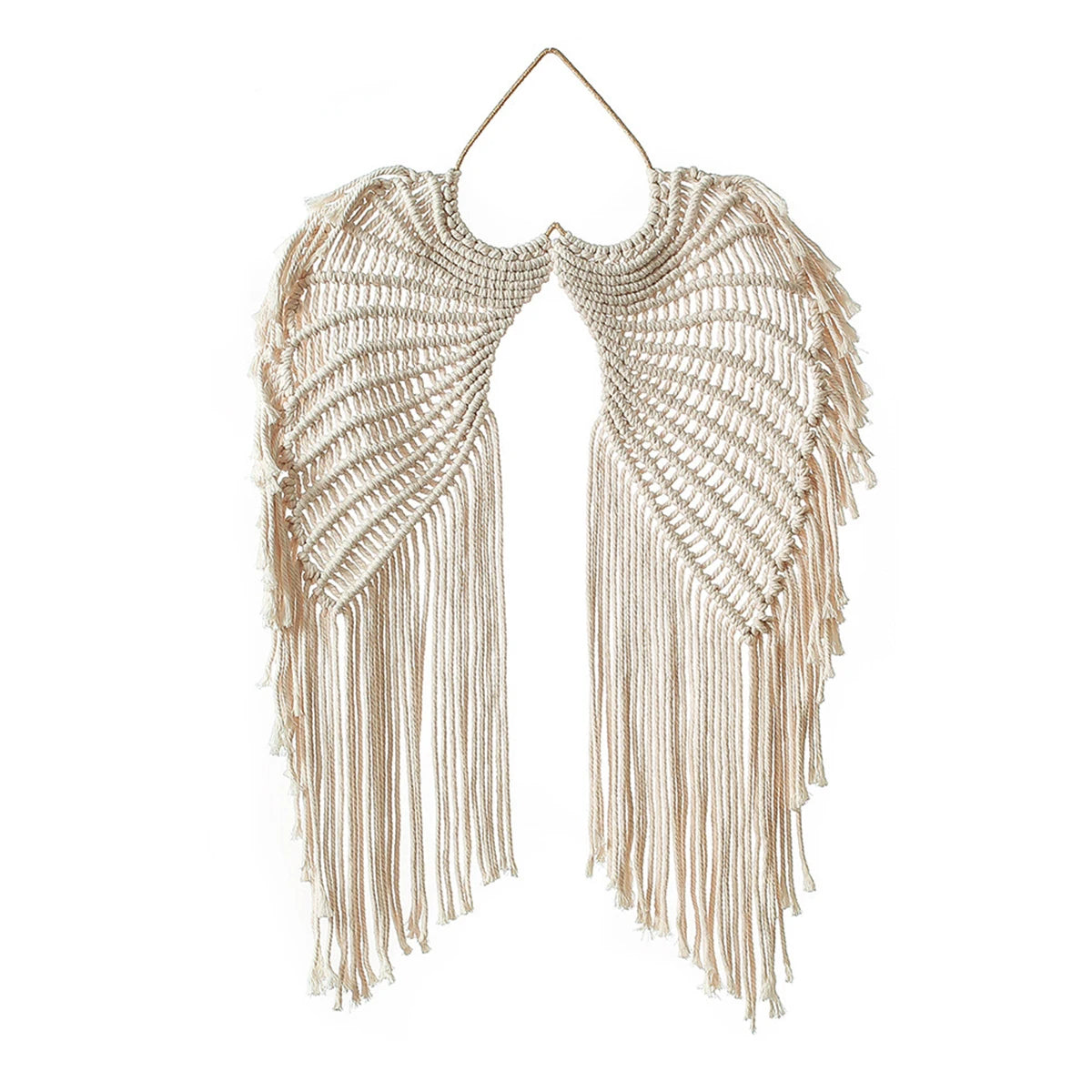 Angel Wing Hanging Tapestry Cotton Angel Wings with Long Tassels