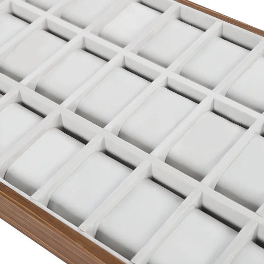 30 Slot Men's Watch Wooden Display Case