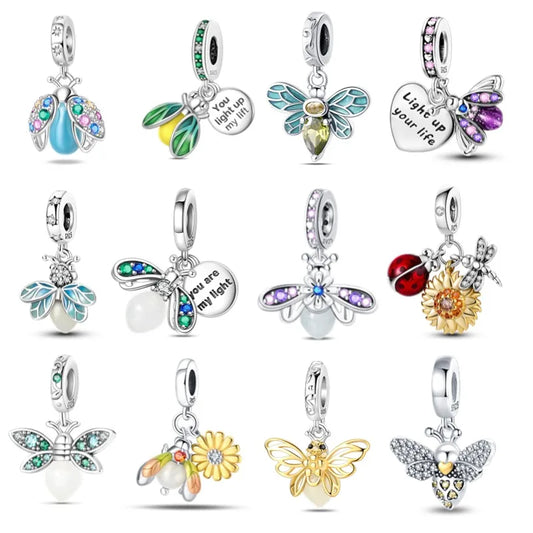 Fit Pandora Original Bracelets, 925 Sterling Silver Charms