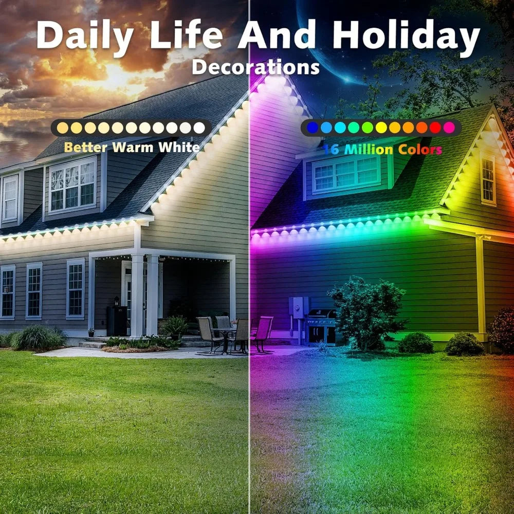 100FT Outdoor RGB Lights, Waterproof, LED LIGHTS