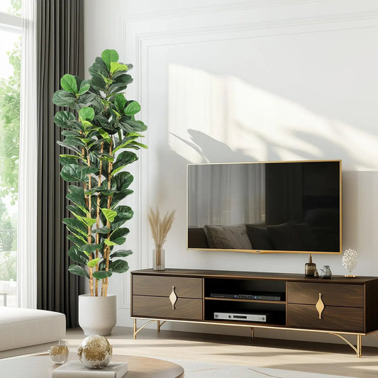 Artificial Fiddle Leaf Fig Tree with Pot