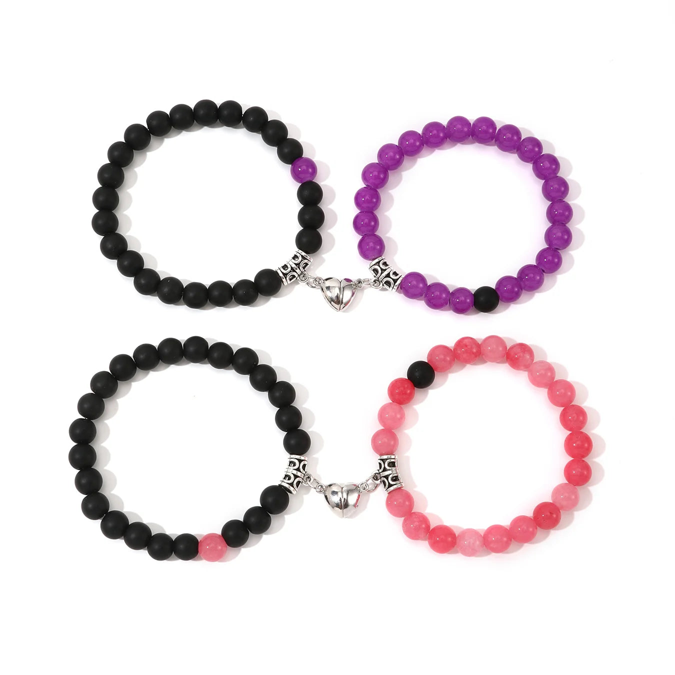 4Pcs Natural Stone Bracelet Lover Bracelets