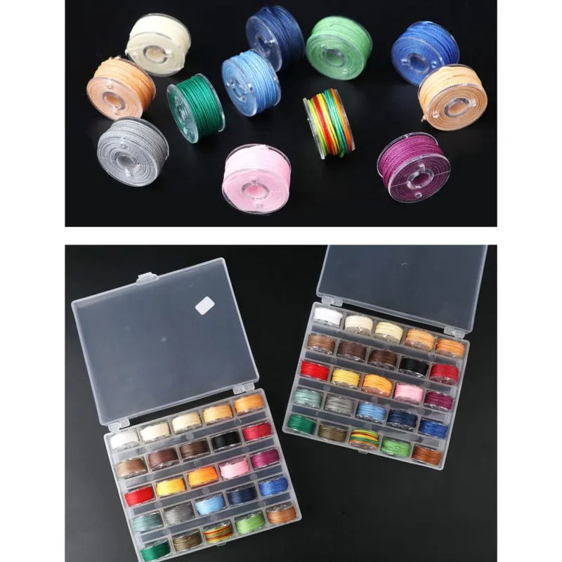 Mini Bobbin Embroidery Thread Kit, 25 Colors Set Kits