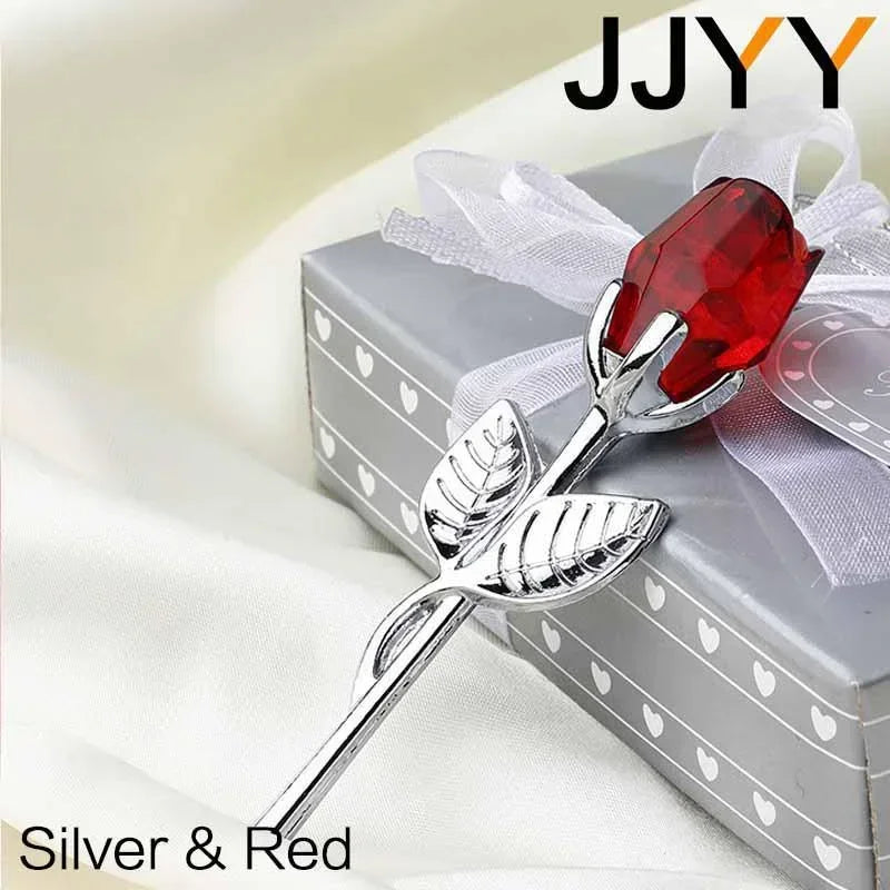 JJYY Glass Crystal Rose Valentine's Day Gift