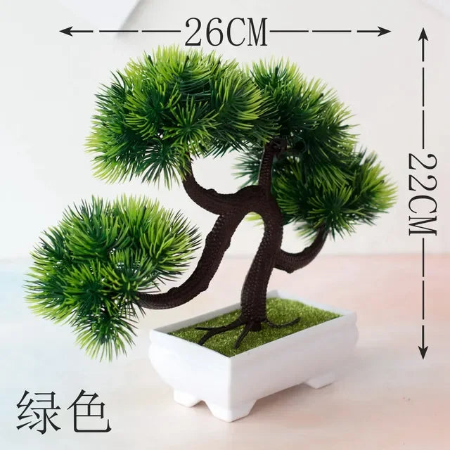 Artificial Pine Tree, Persian Grass, Eucalyptus, Bonsai