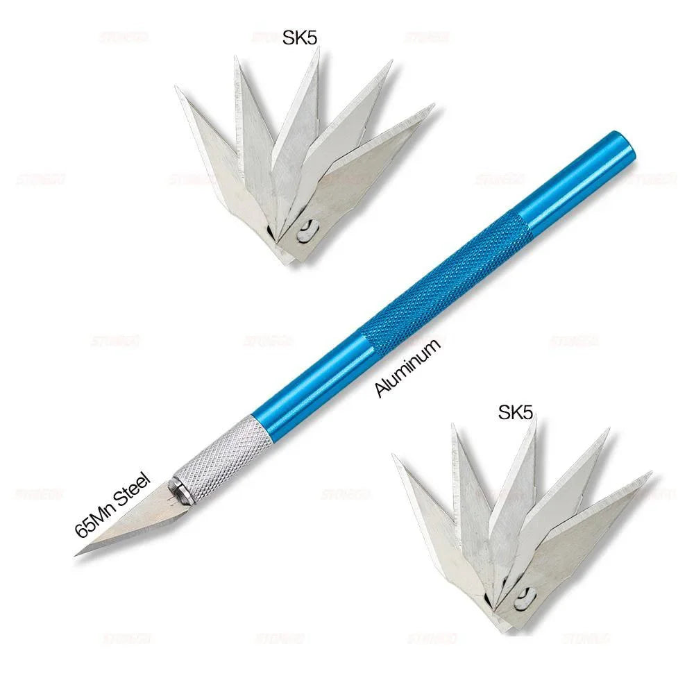 STONEGO Paper Cutter Pen Knife Scalpel Steel Blades