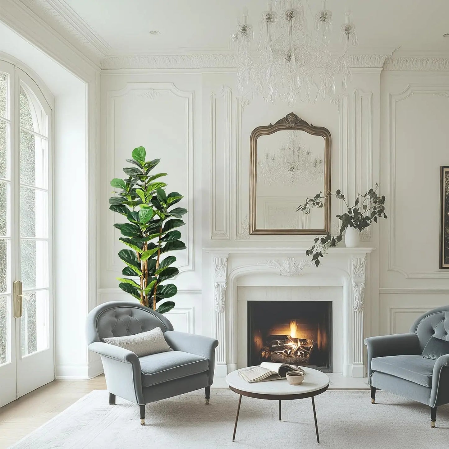 Artificial Fiddle Leaf Fig Tree with Pot