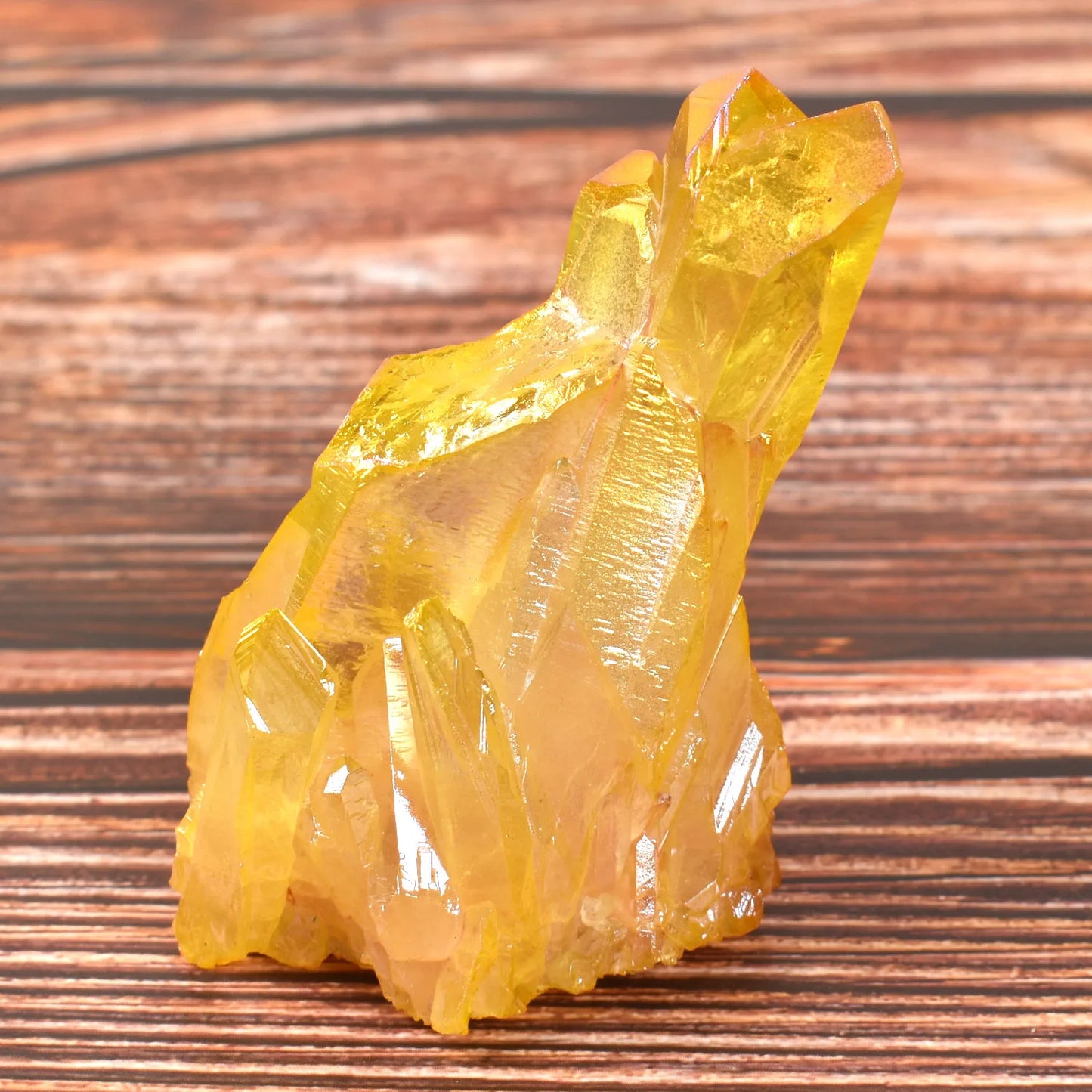 1PC Irregular Natural Quartz Cluster Crystal Gem Yellow