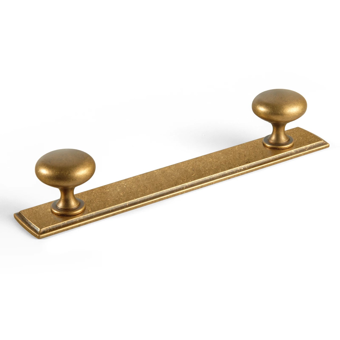 Brass Handle with Backboard Vintage Cover Up