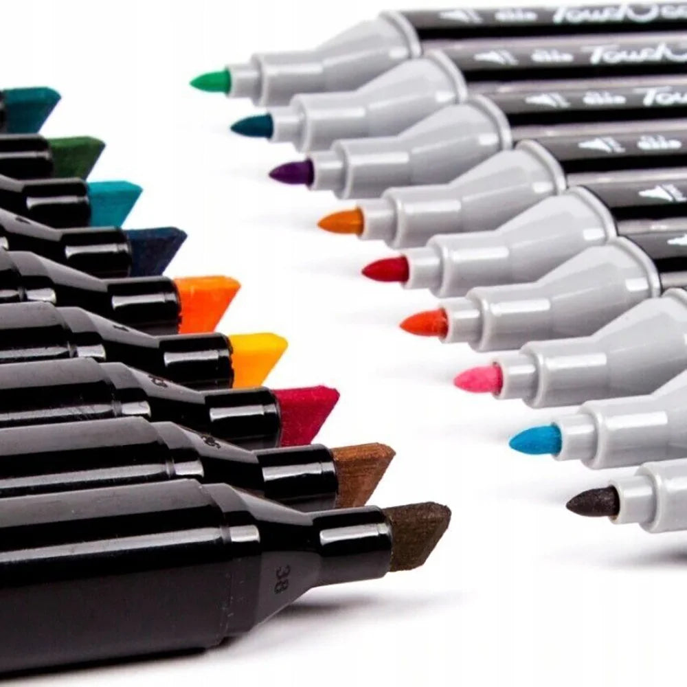 Permanent Alcohol Art Marker Set Double Tipped